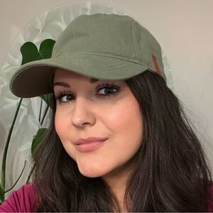 Ampersand Ave Olive Green Baseball Cap Unisex Adjustable Strap Hat